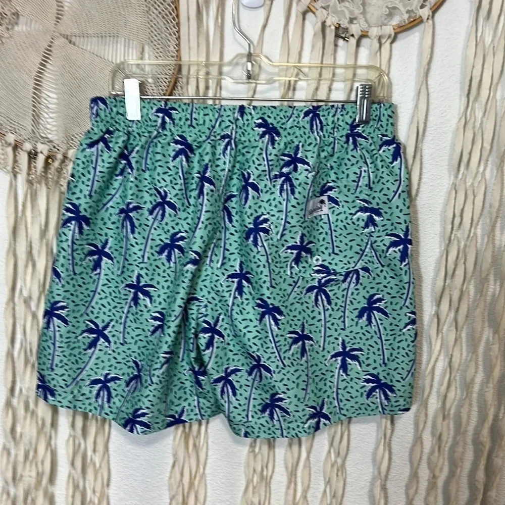Men's Boardies Palm Tree Print Swim Trunks